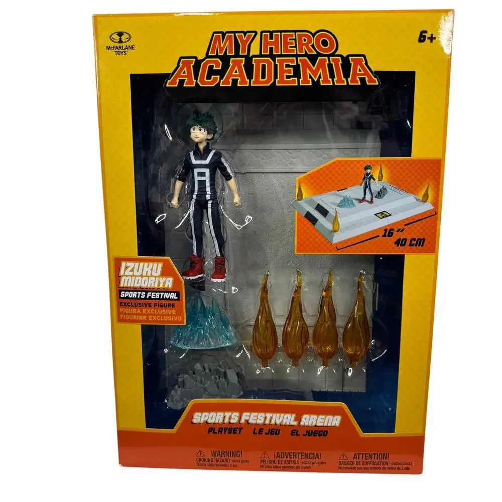 McFarlane My Hero Academia Sports Festival Arena and Izuku Midoriya Playset